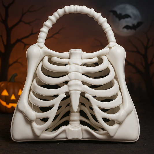 Skeleton Ribcage Bag – Spooky Chic Halloween Accessory