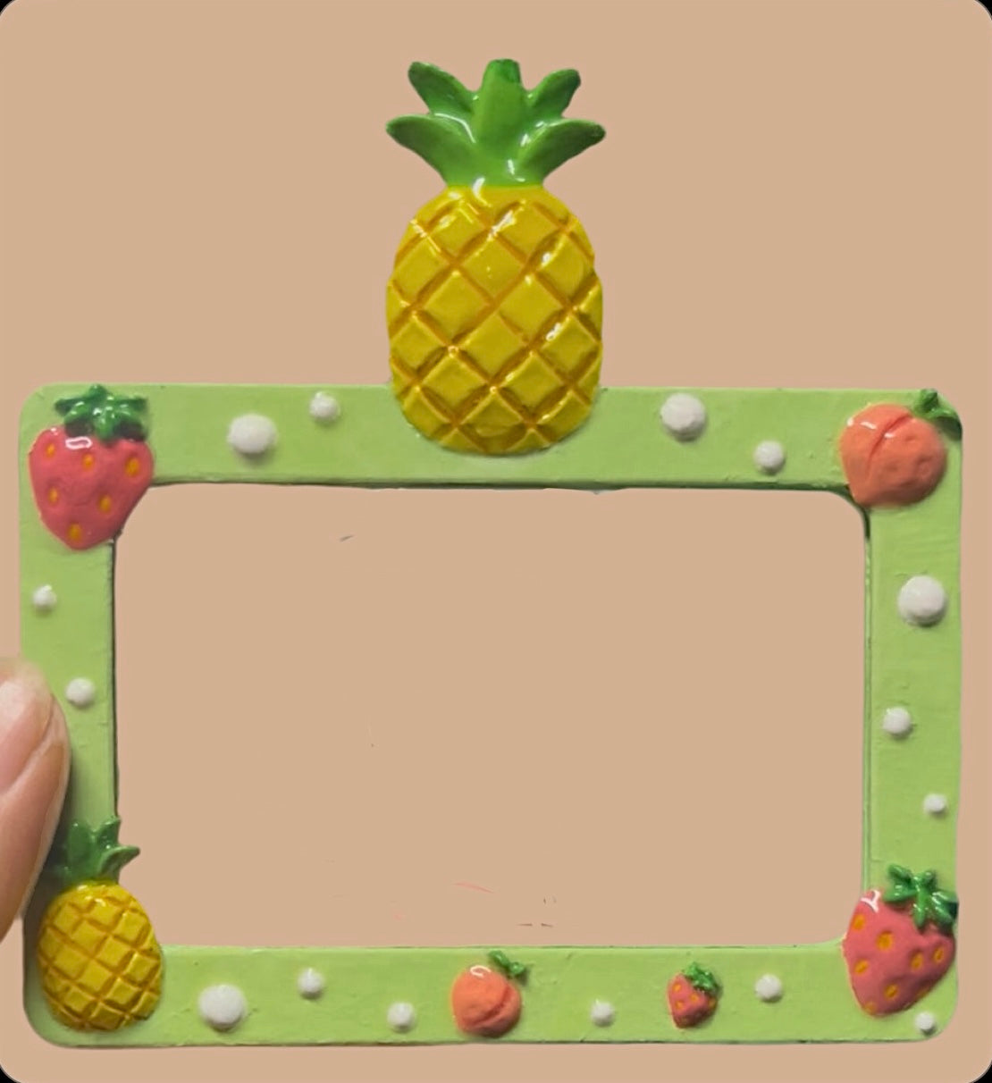 Fruit Paradise Badge Holder – Pineapple & Strawberry Design